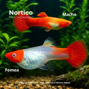 LEBISTE KOI ALBINO CASAL